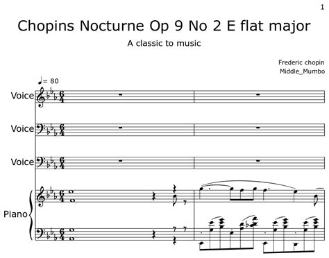  Chopins Nocturne nr 2 i Es-dur, en storslagen melodi med vemodig och meditativ atmosfär